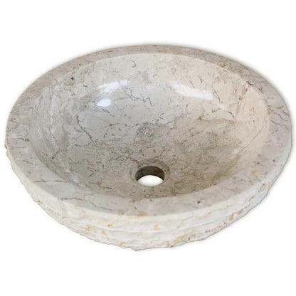 Basin Marble 40 cm Cream
