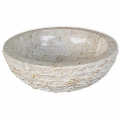 Basin Marble 40 cm Cream