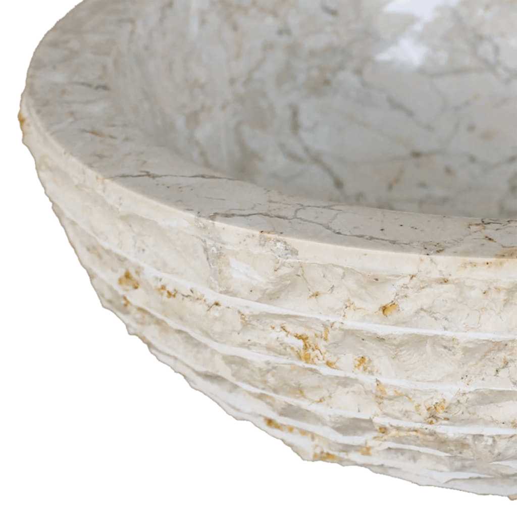 Basin Marble 40 cm Cream