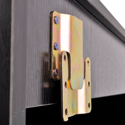 Bathroom Cabinet | Black and White | Engineered wood, Ceramic | Compact
