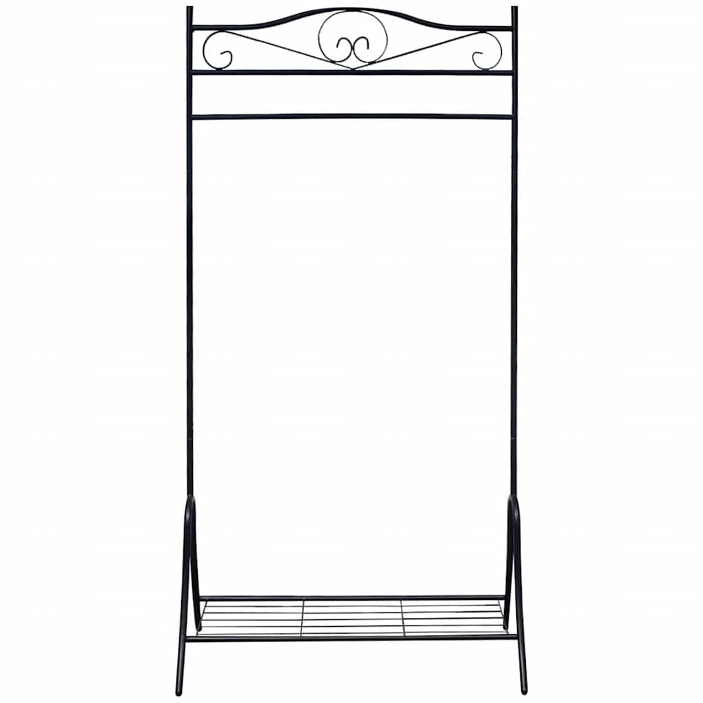 Clothing Rack | Black | Steel | 174 cm height, 90 cm length