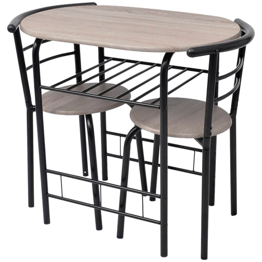 Dining Set | Black | MDF, Iron | Medium | Sleek | Breakfast Bar Set