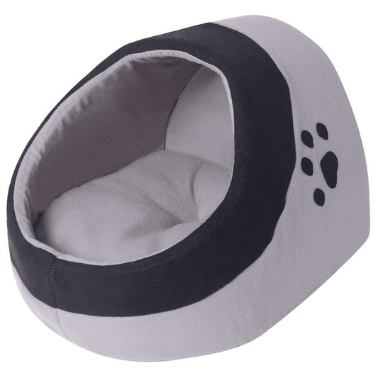Cat Bed | Grey and Black | Polyester fleece | L | Cat Bed | Cubic