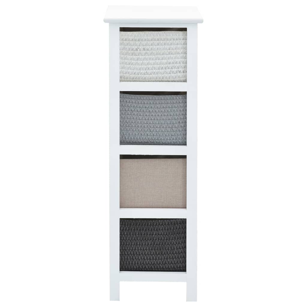 Storage Cabinet | White, Grey, Beige, Black | Paulownia wood, MDF