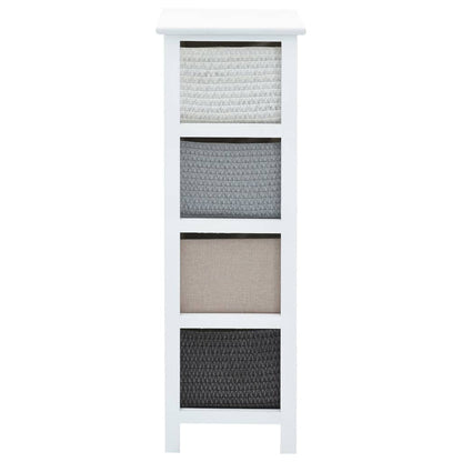 Storage Cabinet | White, Grey, Beige, Black | Paulownia wood, MDF