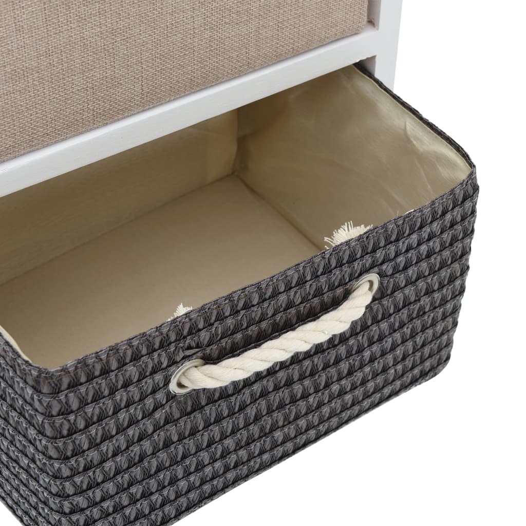 Storage Cabinet | White, Grey, Beige, Black | Paulownia wood, MDF