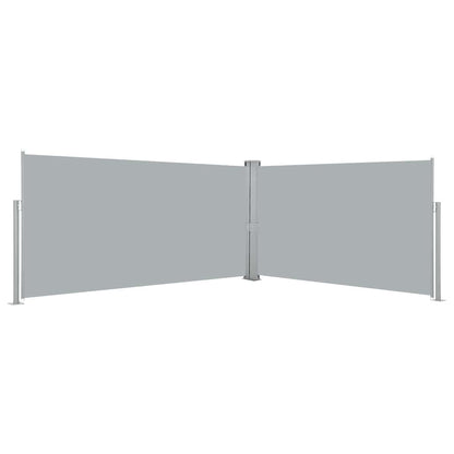 Side Awning | Grey | Polyester | 160 x 600 cm | Retractable