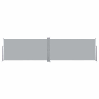 Side Awning | Grey | Polyester | 160 x 600 cm | Retractable