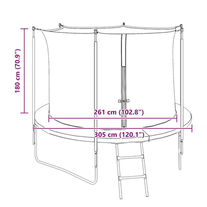 Safety Net for 3.05 m Round Trampoline