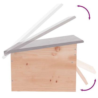 Hedgehog House | Natural Wood | Sturdy Chinese fir wood | Portable