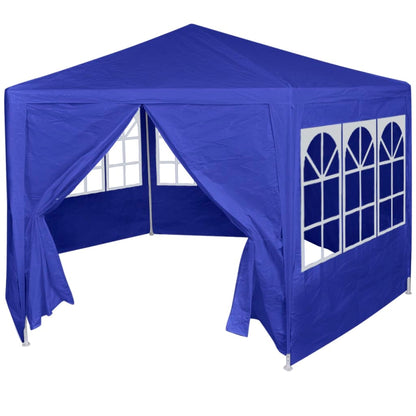 Marquee with 6 Side Walls Blue 6.6'x6.6'