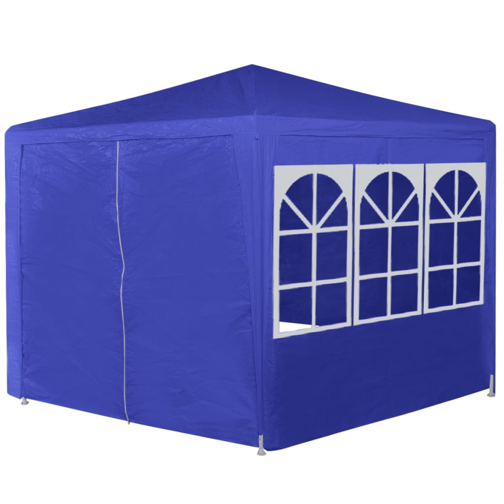 Marquee with 6 Side Walls Blue 6.6'x6.6'
