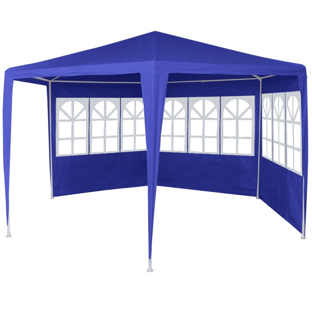 Marquee with 6 Side Walls Blue 6.6'x6.6'