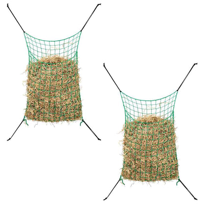 Hay Net | Set of 2 | Green | Polypropylene | Standard | Hay Net | Square