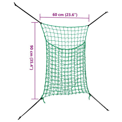 Hay Net | Set of 2 | Green | Polypropylene | Standard | Hay Net | Square
