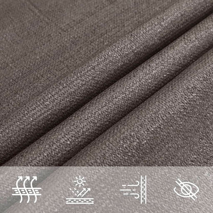 Sunshade Sail HDPE Rectangular 2x4 m Anthracite