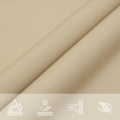Sunshade Sail Oxford Fabric Triangular 3.6x3.6x3.6 m Beige