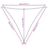 Sunshade Sail Oxford Fabric Triangular 3.6x3.6x3.6 m Beige
