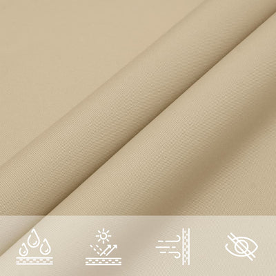 Sunshade Sail Oxford Fabric Triangular 5x5x5 m Beige