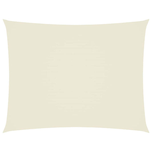 Sunshade Sail Oxford Fabric Rectangular 4x6 m Cream