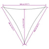 Sunshade Sail Oxford Fabric Triangular 3.6x3.6x3.6 m Cream