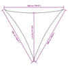 Sunshade Sail Oxford Fabric Triangular 5x5x5 m Anthracite