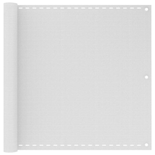 Balcony Screen HDPE 90x400 cm White