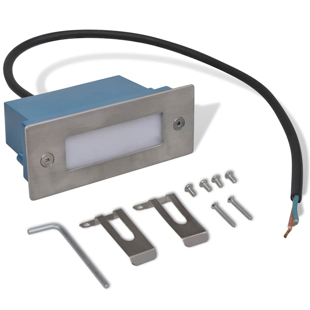 LED Recessed Stair Lights 12 pcs 44x111x56 mm