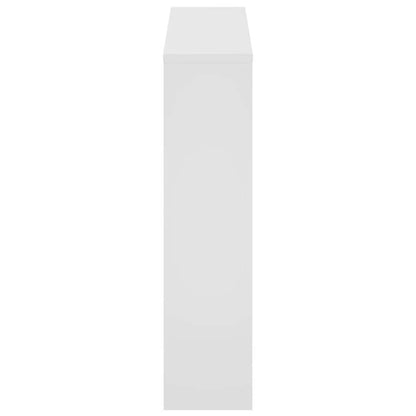 Shoe Cabinet 2-Layer Mirror White 63x17x67 cm