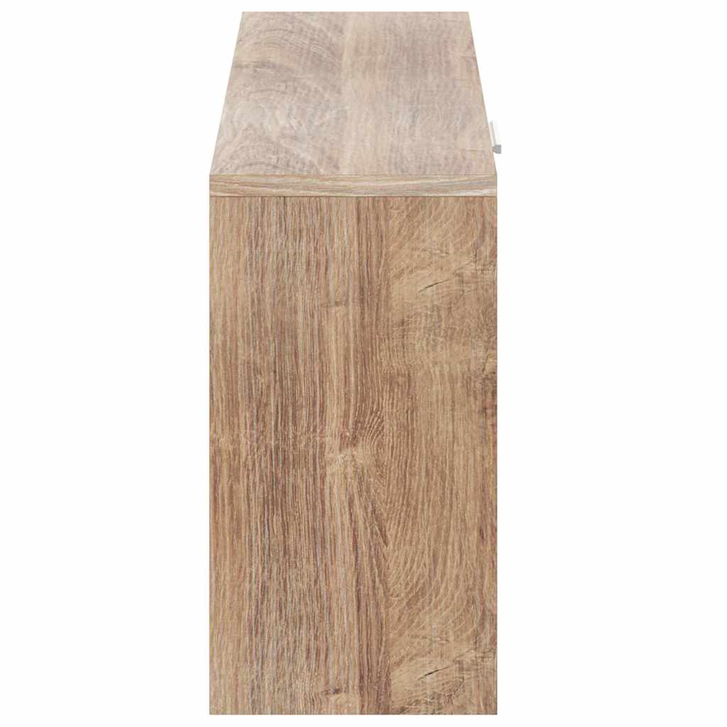 Shoe Storage Bench Oak 80x24x45 cm