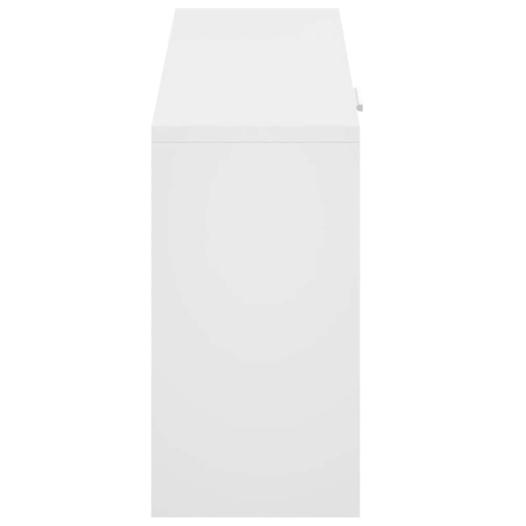 Shoe Storage Bench White 80x24x45 cm
