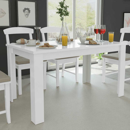 Kitchen Table | White | Engineered Wood | Medium | Durable | Dining Table