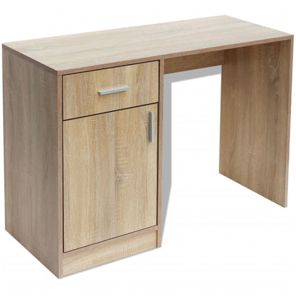 Desk | Oak | Engineered wood | 100 x 40 x 73 cm | Storage | Desk