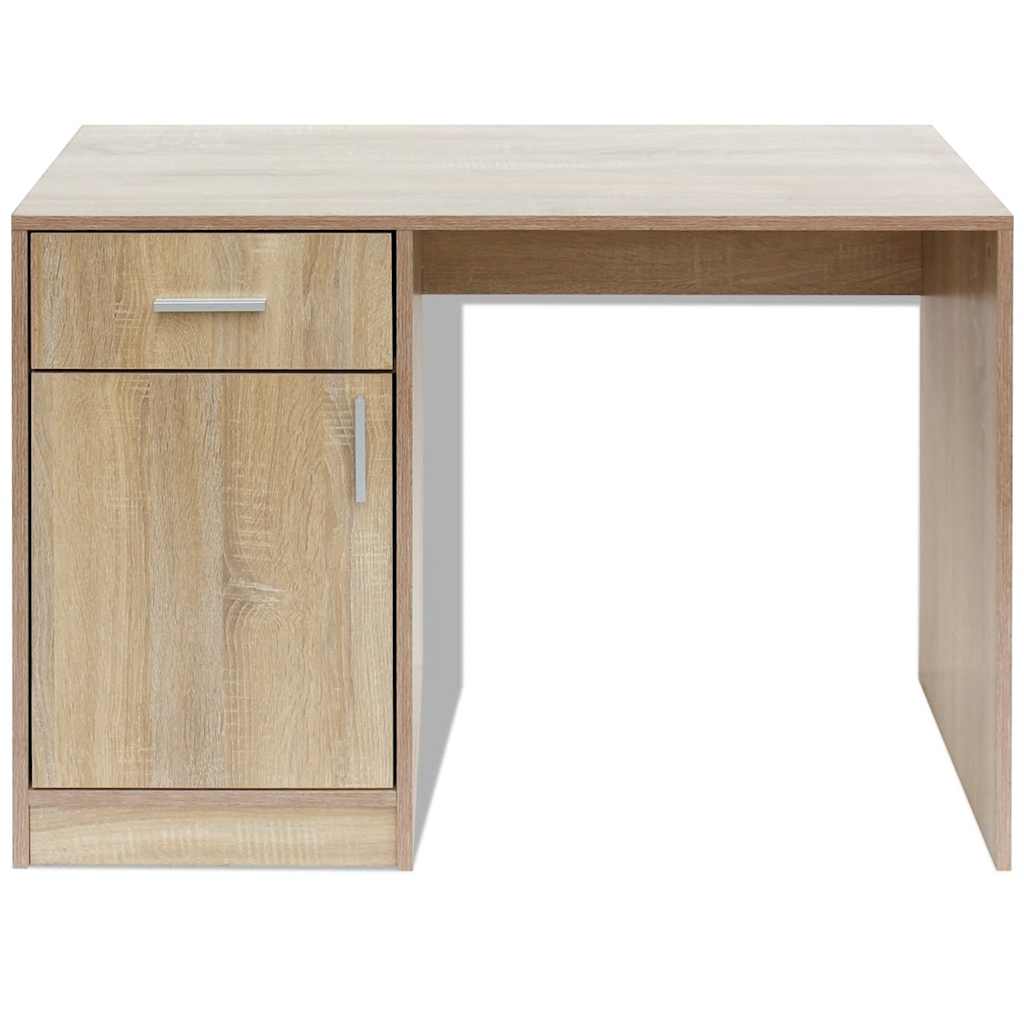 Desk | Oak | Engineered wood | 100 x 40 x 73 cm | Storage | Desk