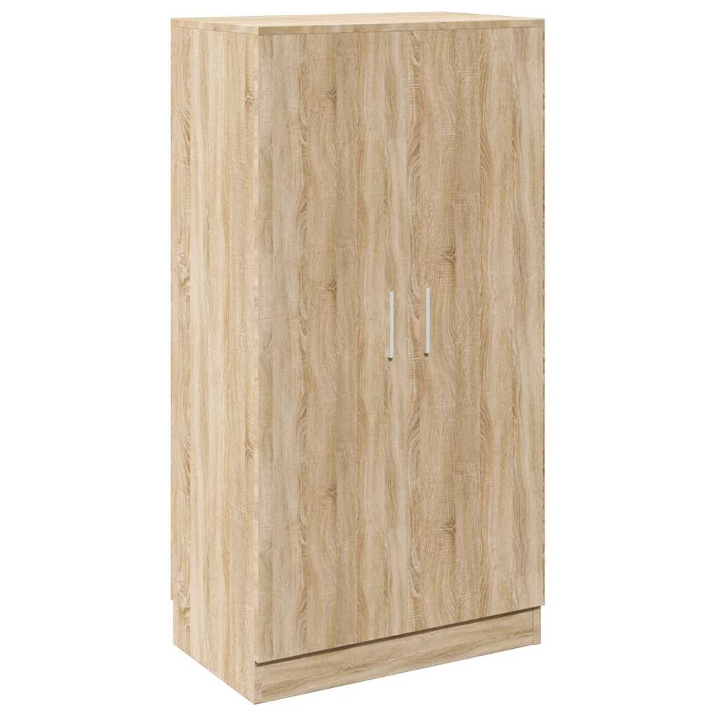 Shoe Cabinet 7 Shelves Oak