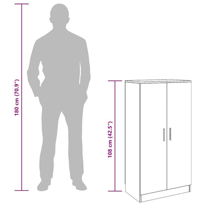 Shoe Cabinet 7 Shelves White
