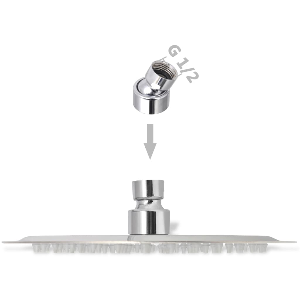 Rain Shower Head Stainless Steel 20 cm Round