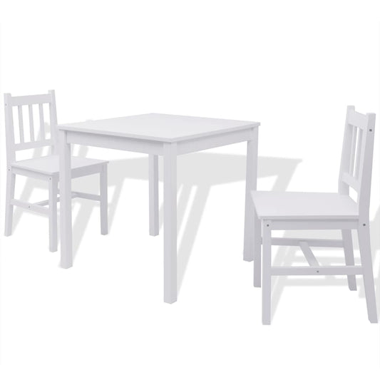 Dining Table And Chair | White | Pinewood | Small | Durable