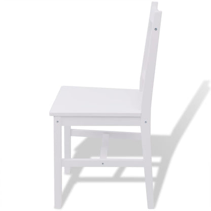 Five Piece Dining Set Pinewood White