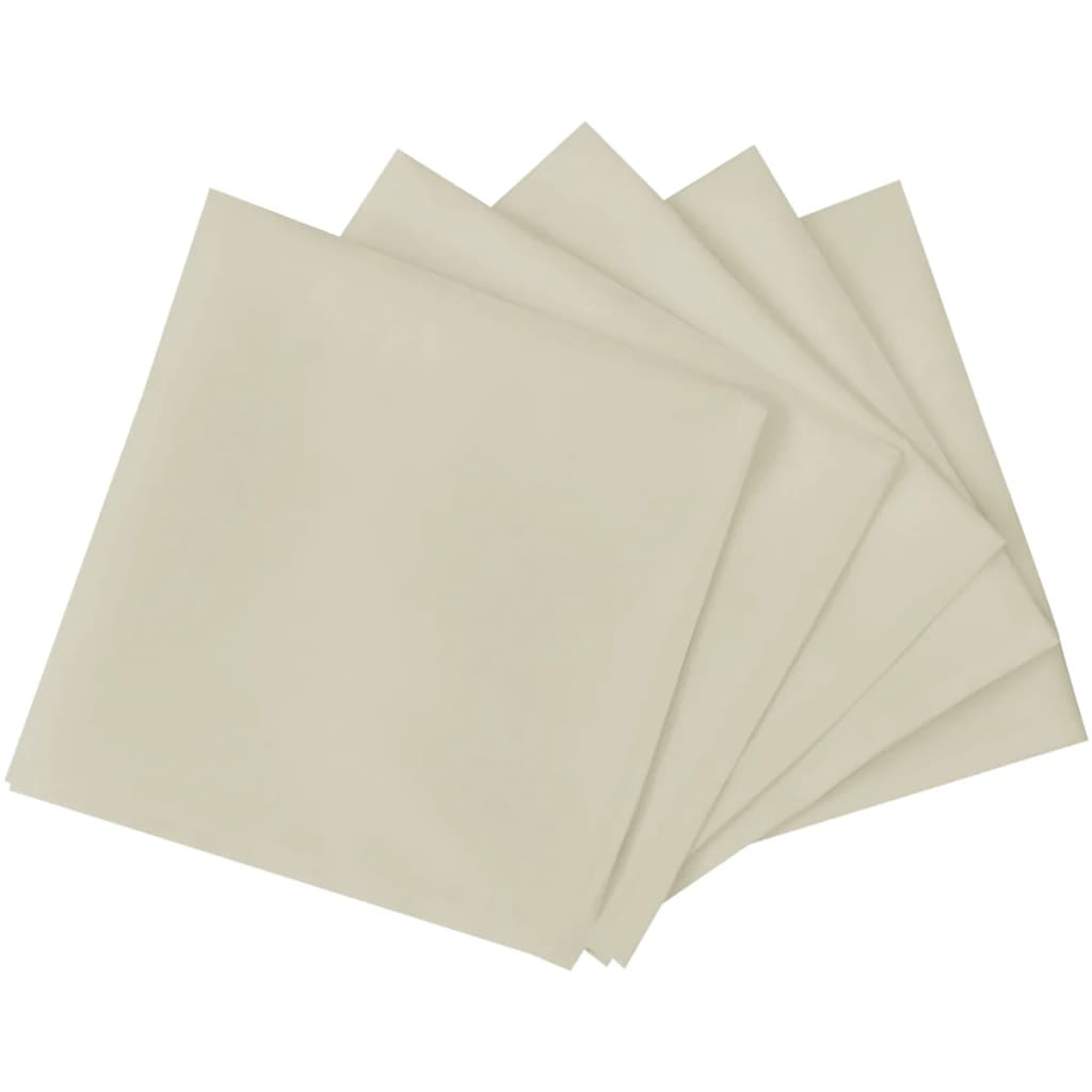 Dinner Napkins 25 pcs Cream 50x50 cm