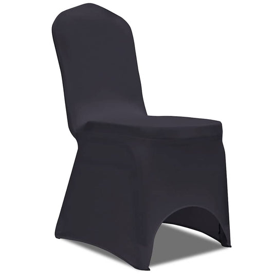 Chair Cover | Set of 4 | Anthracite | Polyester, 10% Elastane | Universal