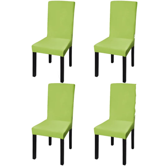 Chair Cover | Set of 4 | Apple Green | Polyester and Elastane