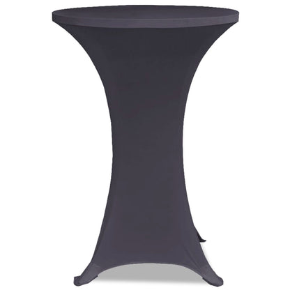 Stretch Table Cover 2 pcs 60 cm Anthracite