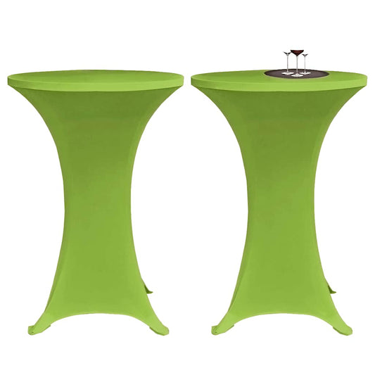 Table Cover | Set of 2 | Apple Green | Polyester 90%, Elastane 10%