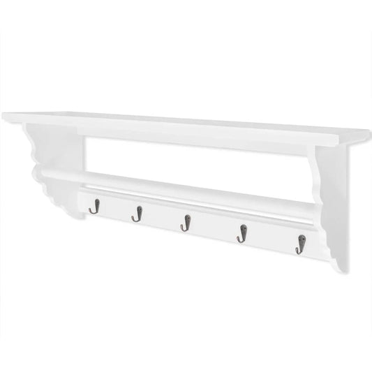 Coat Rack | White | MDF | Medium | Coat Rack | Rectangular | Baroque