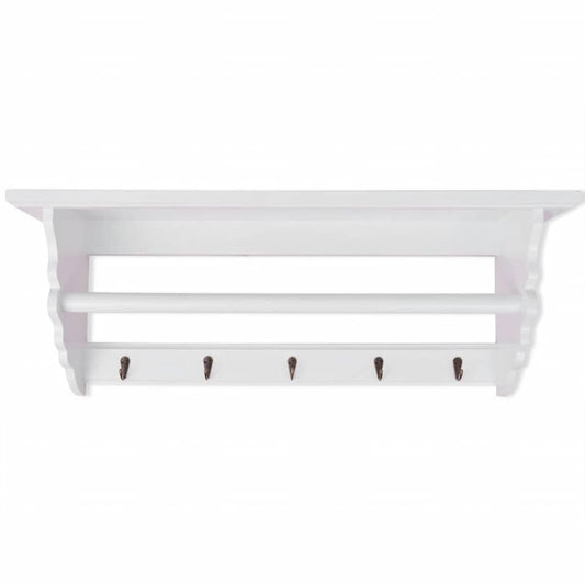 Coat Rack | White | MDF | Medium | Coat Rack | Rectangular | Baroque