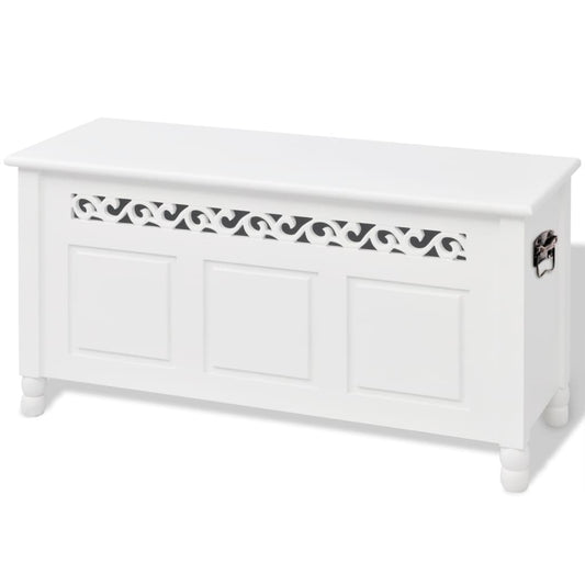 Storage Bench | White | MDF | Medium | Storage Bench | Rectangular
