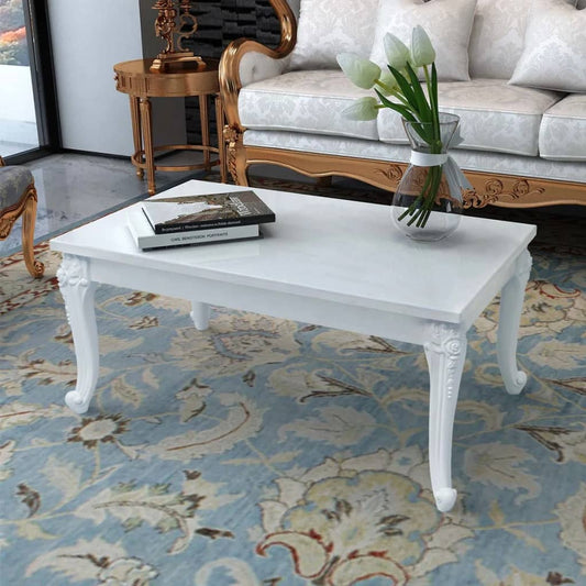 High Gloss Coffee Table | High gloss white | MDF, Plastic | Medium