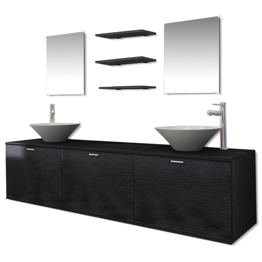 Bathroom Cabinet | Black | Engineered Wood | Standard | Bathroom Cabinet