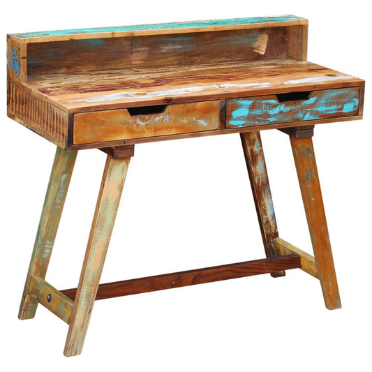 Desk | Multicolour | Solid reclaimed wood | 100x45x90 cm | Desk